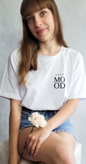 Koszulka T-shirt MOOD Biały
