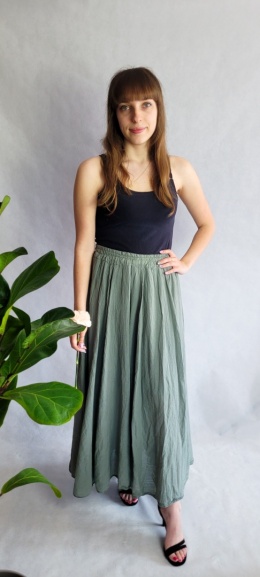Spódnica MAXI Khaki