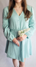 Sukienka Muślinowa Scarlett Mini Turkus