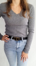 Sweterek Basic Szary